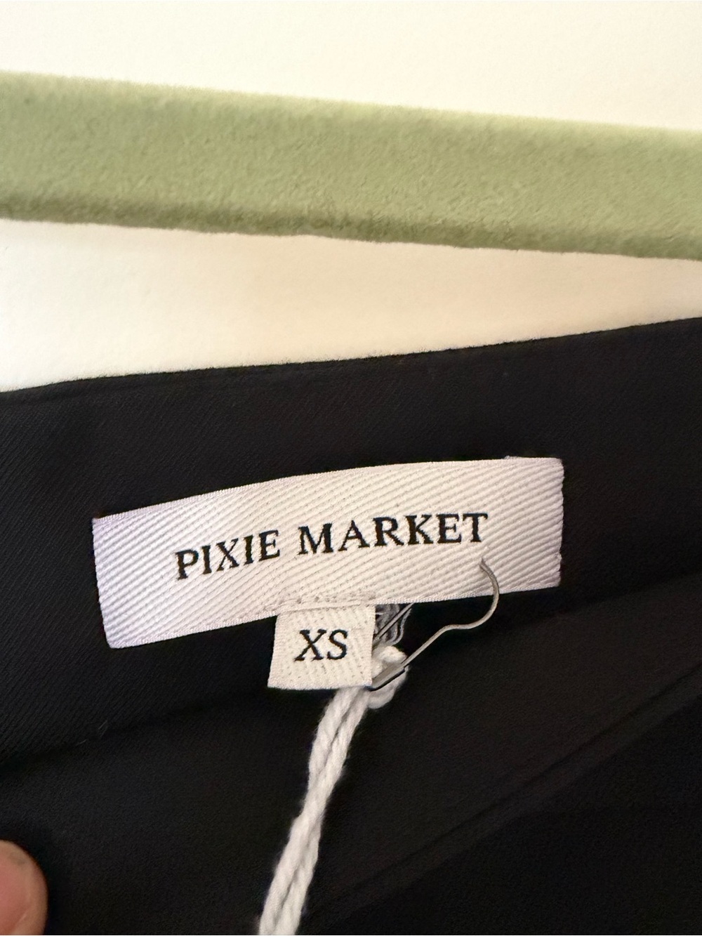 Pixie Market Black Midi Skirt with Mesh Sheet Bottom - Picture 5 of 7